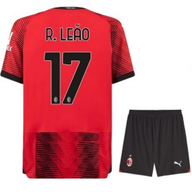 Maglia A.C. Milan R. Leao 17 Bambino Prima Divisa 2023-24